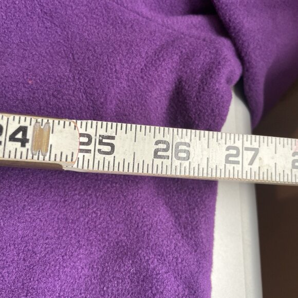 D&Co Womens Fleece Shirt Shacket Jacket Size 2X Purple Button Front Cozy NEW - Picture 7 of 9